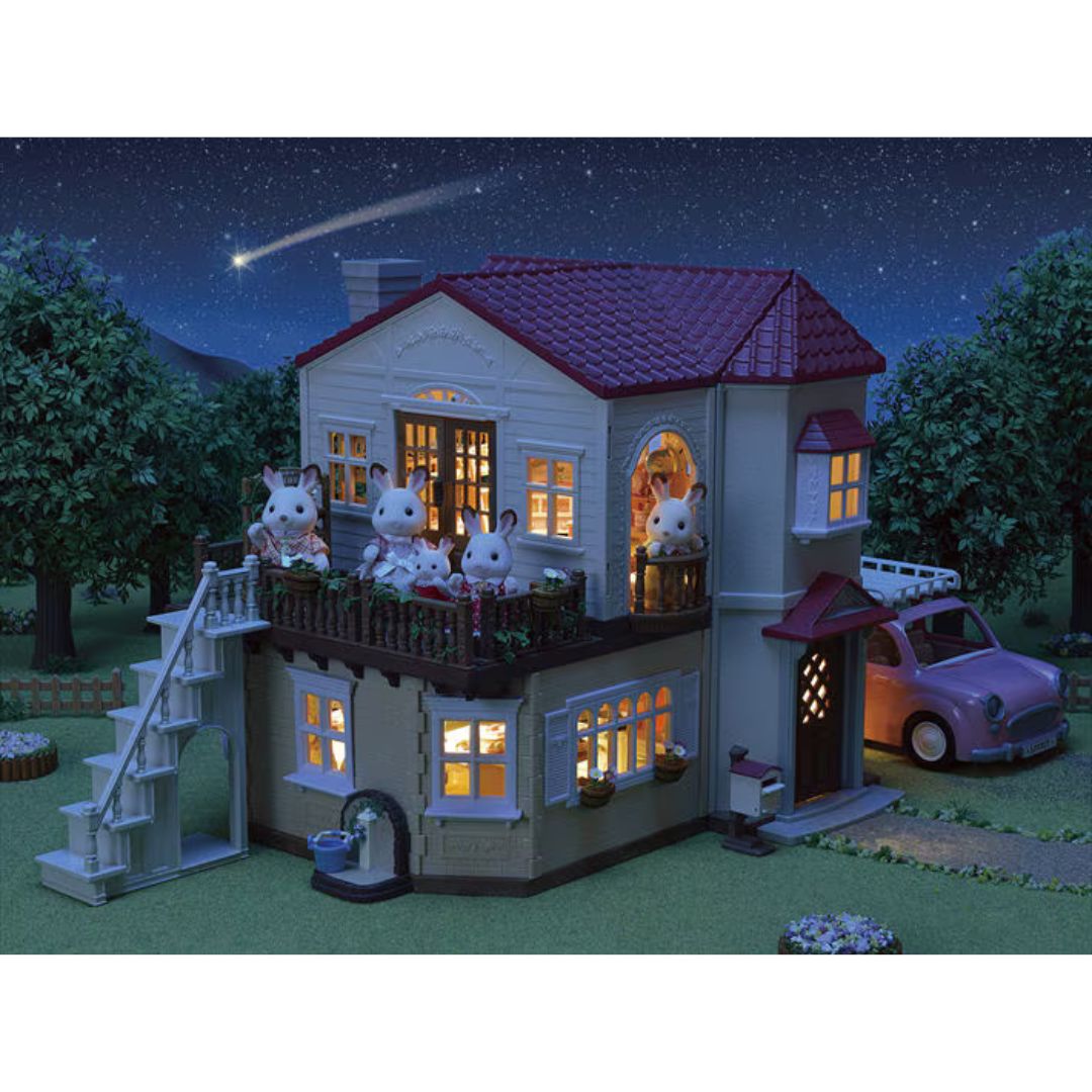 5727 Sylvanian Families - Casa Grande con luci e attico segreto - Gift Set